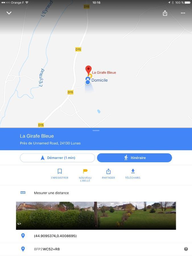 La Girafe Bleue Bed & Breakfast Lunas  Luaran gambar